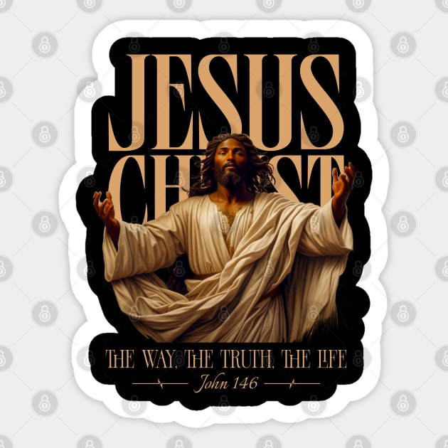 Jesus The Way Truth and Life Sticker by UrbanLifeApparel